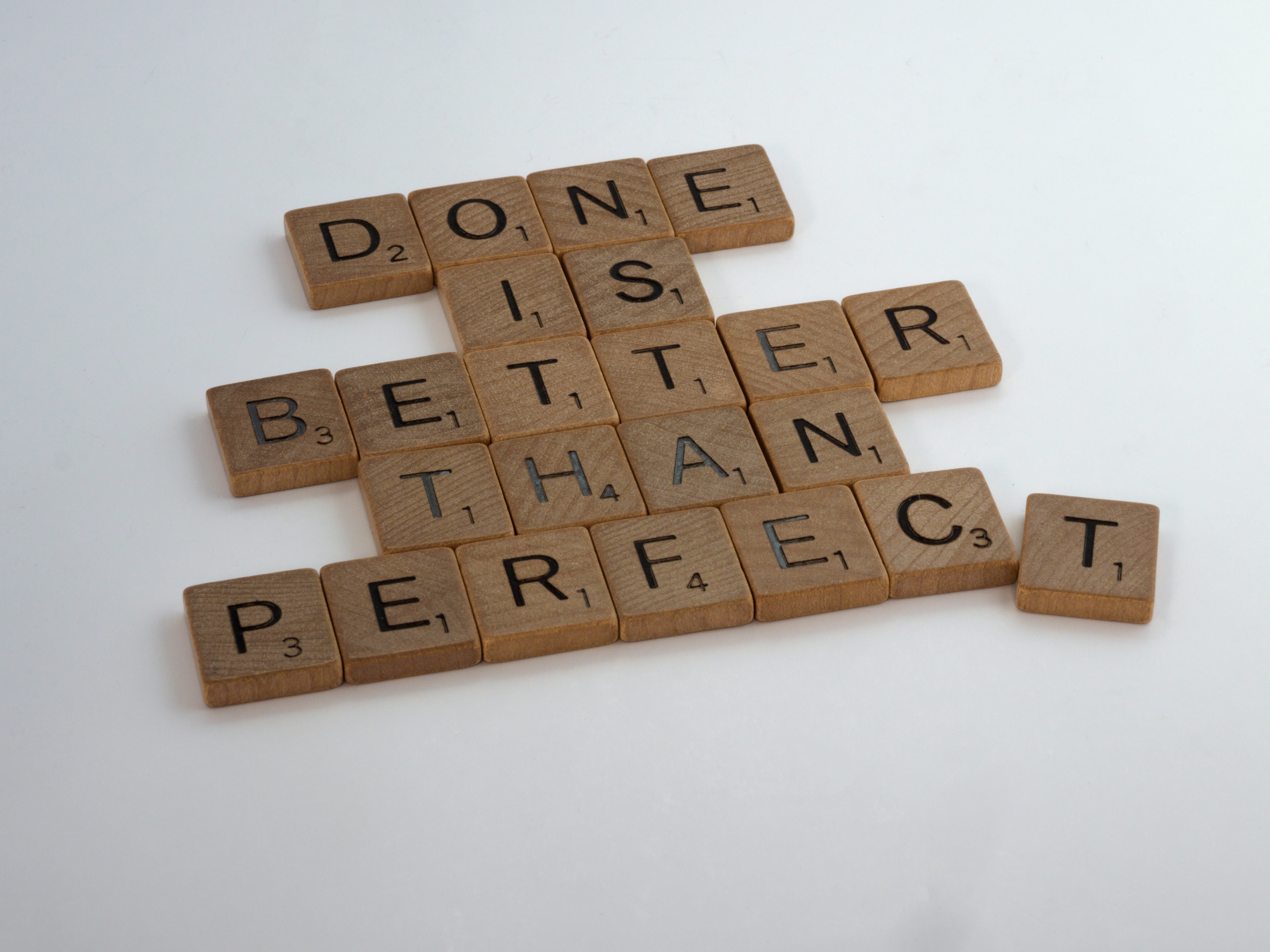 Overcome perfectionism